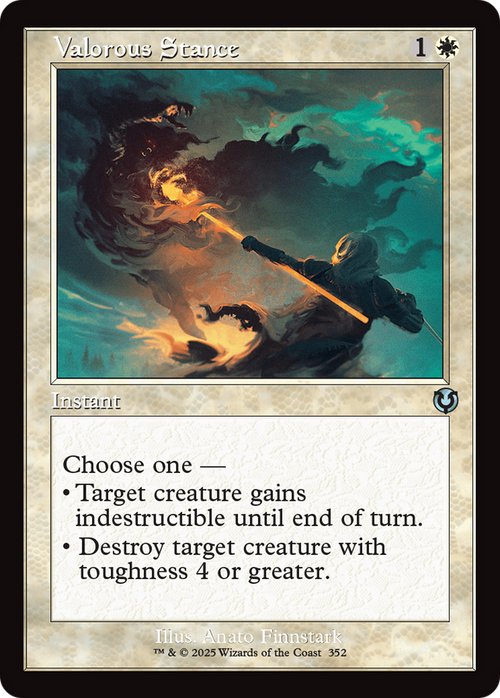 Valorous Stance (Retro Frame) (INR-352) - Innistrad Remastered Foil