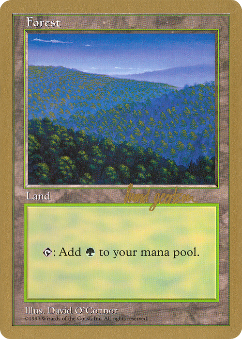 Forest (418) - 1997 Svend Geertsen (5ED) (WCD-) - World Championship Decks 1997