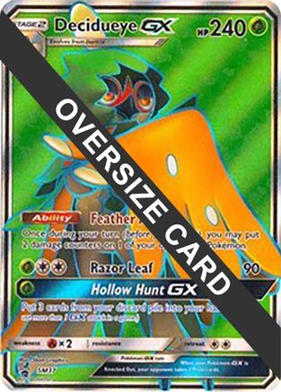 Decidueye GX - SM37 (SM Black Star Promo)  - Holofoil Jumbo Cards - Promo