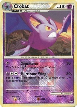 Crobat (League Promo) 014/95  - Reverse Holofoil League & Championship Cards - Promo