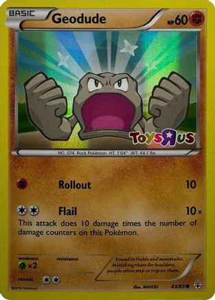 Geodude (Toys R Us Promo) 043/83  - Holofoil Miscellaneous Cards & Products - Promo