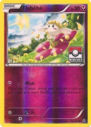 Flabebe (Pokemon League) 101/162  - Reverse Holofoil League & Championship Cards - Promo