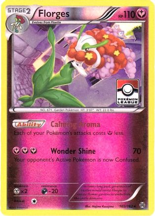 Florges (Pokemon League) 103/162  - Reverse Holofoil League & Championship Cards - Promo