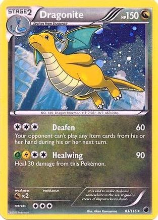 Dragonite - 83/116 (Cosmos Holo)/116  - Holofoil Blister Exclusives - Promo