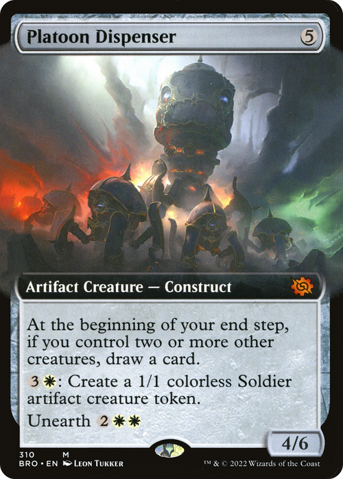Platoon Dispenser (Extended Art) (BRO-310) - The Brothers' War: (Extended Art) Foil