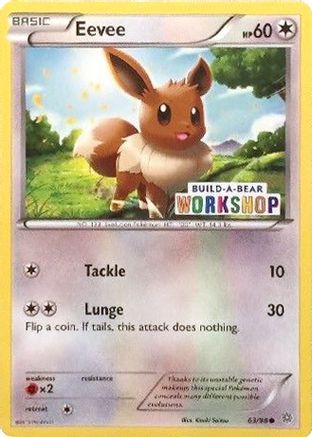 Eevee (Build-A-Bear Workshop Exclusive) 063/98  Miscellaneous Cards & Products - Promo