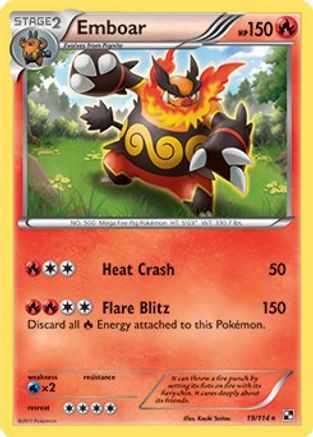 Emboar - 19/114/114  Deck Exclusives - Rare