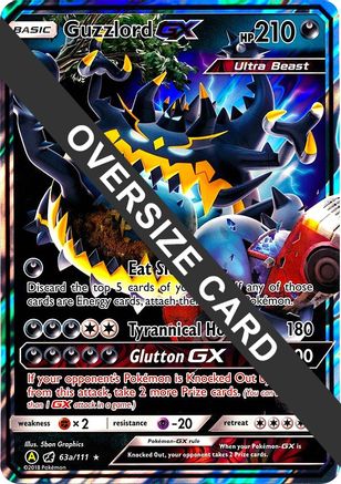 Guzzlord GX - 63a/111/111  - Holofoil Jumbo Cards - Promo