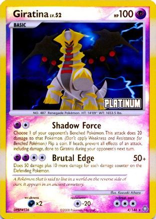 Giratina 004/146  - Reverse Holofoil Burger King Promos - Promo