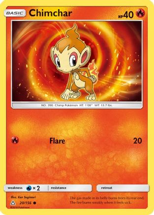 Chimchar (20)/156  - Reverse Holofoil SM  Ultra Prism - Common