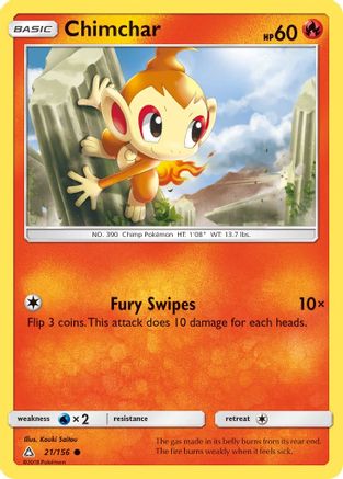 Chimchar (21)  - Reverse Holofoil SM  Ultra Prism - Common