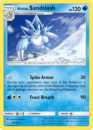 Alolan Sandslash 029  - Reverse Holofoil SM  Ultra Prism - Rare