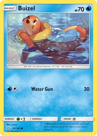 Buizel 035  - Reverse Holofoil SM  Ultra Prism - Common