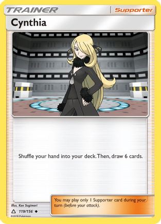 Cynthia 119  - Reverse Holofoil SM  Ultra Prism - Uncommon