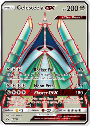 Celesteela GX (Full Art)/156  - Holofoil SM  Ultra Prism - Ultra Rare