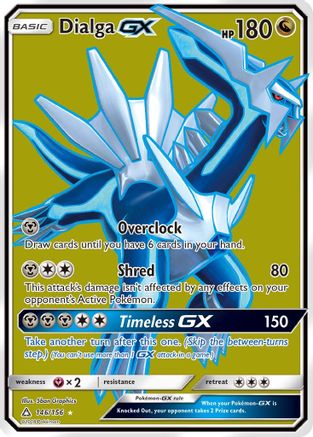 Dialga GX (Full Art)  - Holofoil SM  Ultra Prism - Ultra Rare