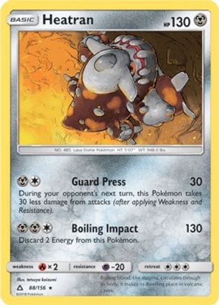 Heatran - 88/156 (Prerelease Kit Exclusive)/156  Deck Exclusives - Rare