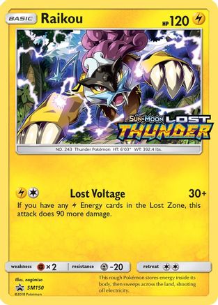 Raikou (Prerelease) SM150  - Holofoil SM Promos - Promo