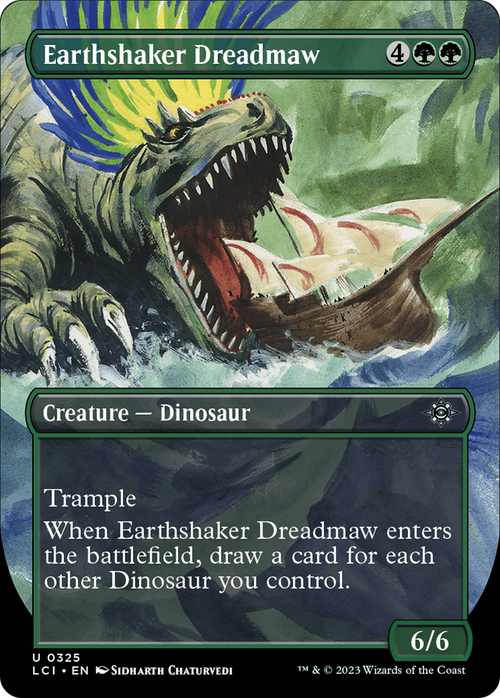 Earthshaker Dreadmaw (Borderless) (LCI-325) - The Lost Caverns of Ixalan Foil