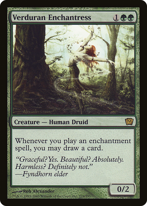 Verduran Enchantress (9ED-279) - 9th Edition Foil