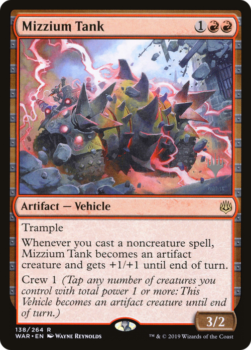 Mizzium Tank (PPELD-138P) - War of the Spark Promos Foil