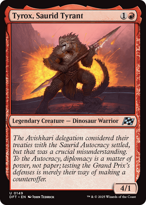 Tyrox, Saurid Tyrant (DFT-149) - Aetherdrift Foil