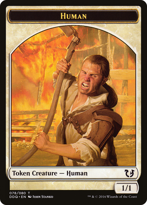 Human Token (DDQ-078) - Duel Decks: Blessed vs. Cursed