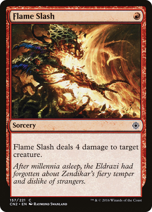 Flame Slash (CN2-157) - Conspiracy: Take the Crown Foil
