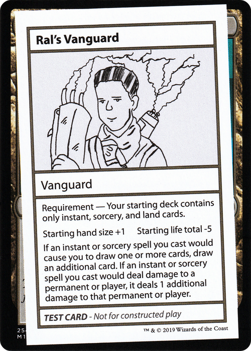 Ral's Vanguard (No PW Symbol) (CMB1-001) - Mystery Booster Playtest Cards 2021