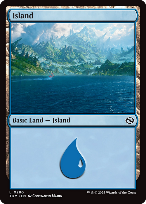 Island (0280) (TDM-280) - Tarkir: Dragonstorm
