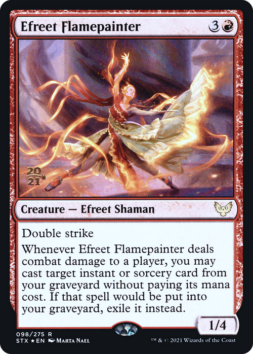 Efreet Flamepainter (PRE-98S) - Strixhaven: School of Mages Promos Foil