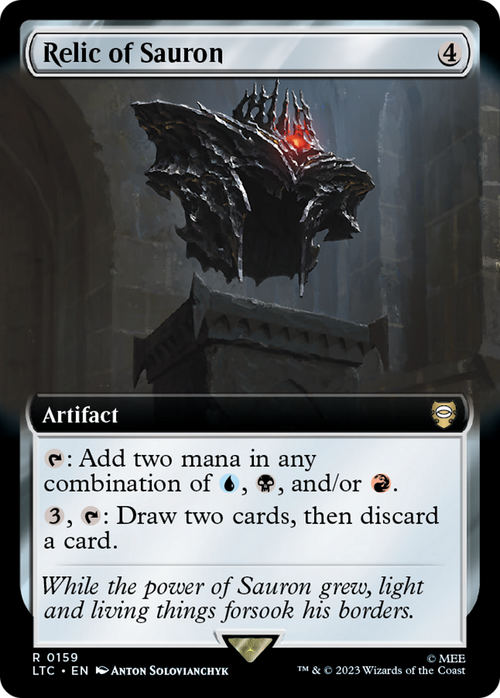 Relic of Sauron (Extended Art) (LTC-159) - Tales of Middle-earth Commander: (Extended Art) Foil