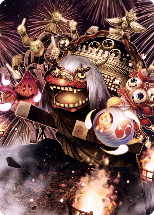 March of Reckless Joy // March of Reckless Joy (ANEO-062) - Neon Dynasty Art Series (Borderless)
