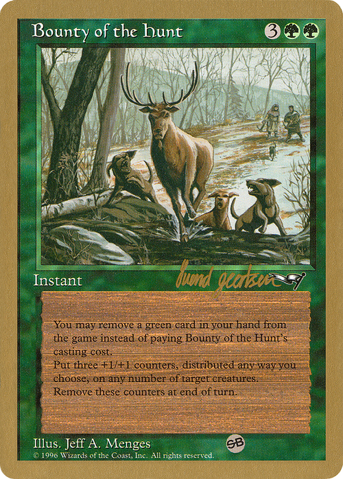 Bounty of the Hunt - 1997 Svend Geertsen (ALL) (SB) (WCD-) - World Championship Decks 1997