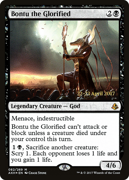 Bontu the Glorified (PRE-82S) - Amonkhet Promos Foil