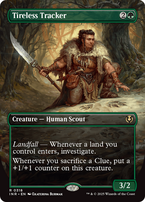 Tireless Tracker (Borderless) (INR-318) - Innistrad Remastered Foil