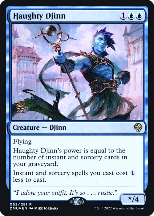 Haughty Djinn (PRE-052) - Dominaria United Promos Foil