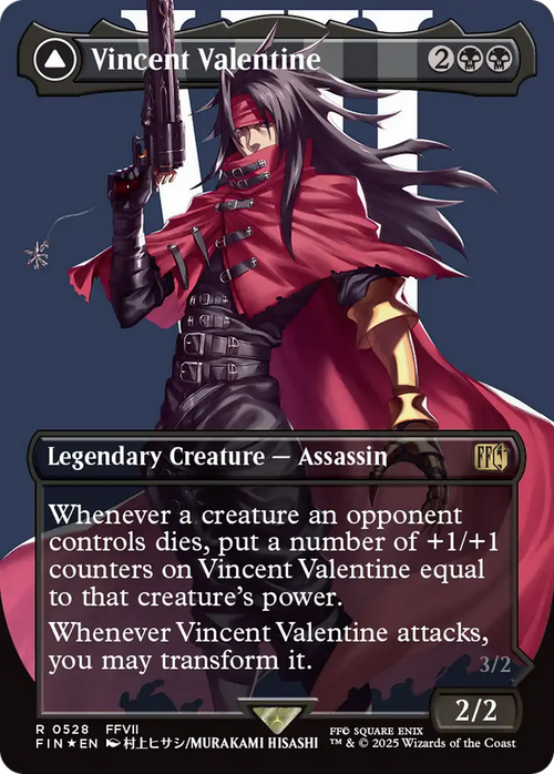 Vincent Valentine (Borderless) (Surge Foil) (FIN-528) - FINAL FANTASY Foil