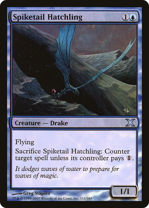 Spiketail Hatchling (10E-111★) - Tenth Edition Foil