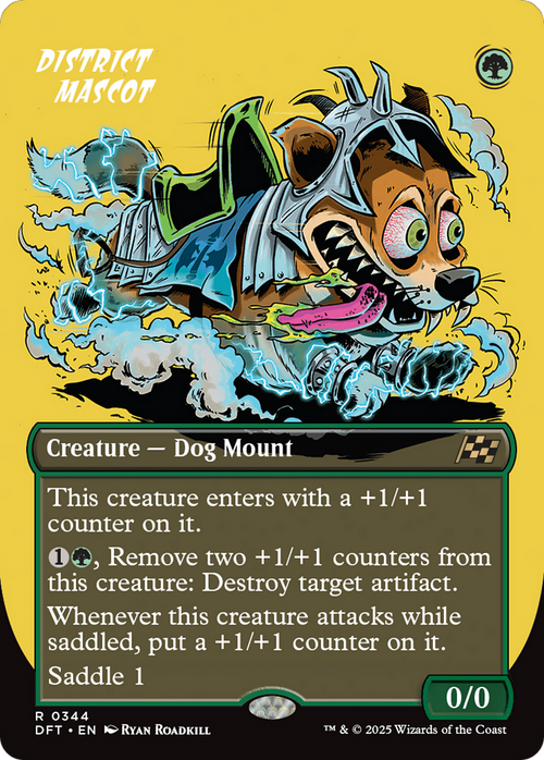 District Mascot (Borderless) (DFT-344) - Aetherdrift Foil