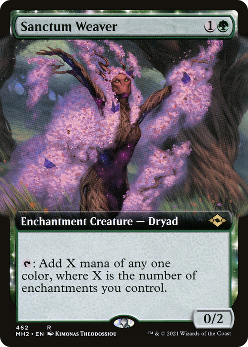 Sanctum Weaver (Extended Art) (MH2-462) - Modern Horizons 2: (Extended Art, enchantment)