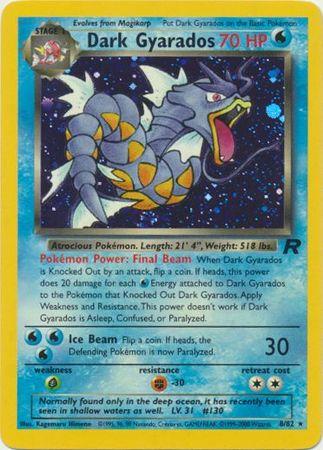 Dark Gyarados (8) (8) 008  - Unlimited Holofoil Team Rocket - Holo Rare
