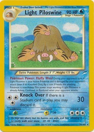 Light Piloswine/105  - Unlimited Neo Destiny - Rare