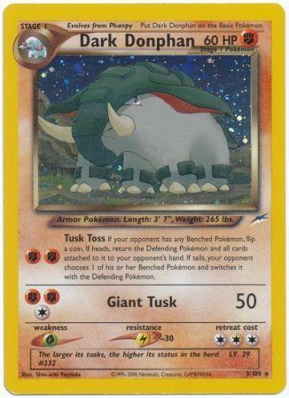 Dark Donphan  - Unlimited Holofoil Neo Destiny - Holo Rare