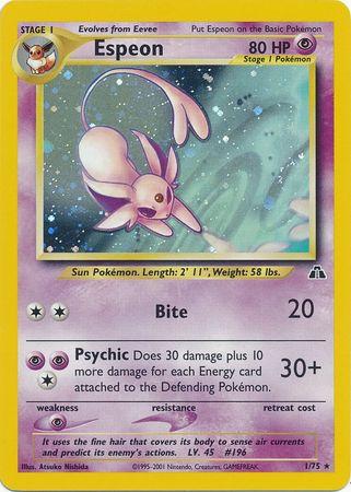 Espeon (1)  - Unlimited Holofoil Neo Discovery - Holo Rare