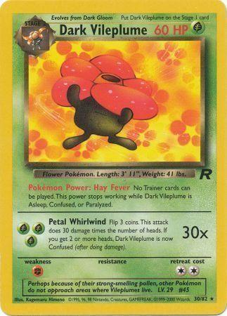Dark Vileplume (30) (30) 030  - Unlimited Team Rocket - Rare