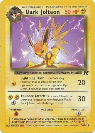 Dark Jolteon 038  - Unlimited Team Rocket - Uncommon