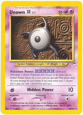 Unown [X]/105  - Unlimited Neo Destiny - Rare