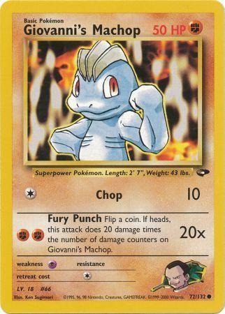 Giovanni's Machop 072  - Unlimited Gym Challenge - Common