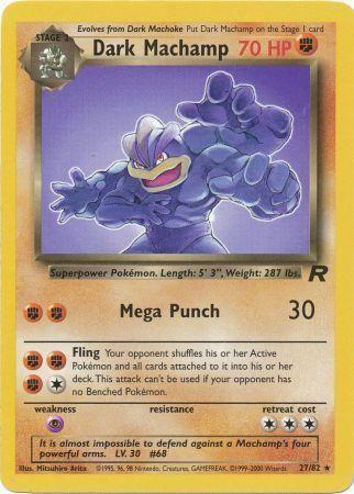 Dark Machamp (27) (27) 027  - Unlimited Team Rocket - Rare